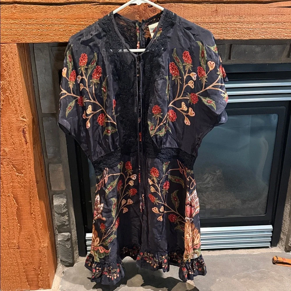 Berry Garden Embroidered Satin Minidress
FARM Rio NEW - Picture 5 of 11